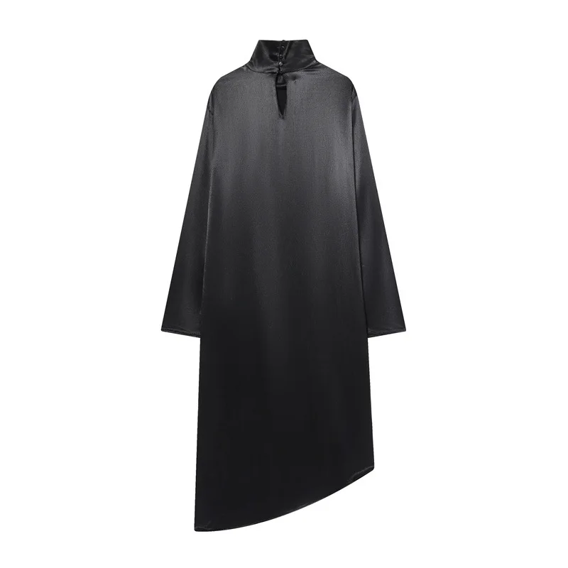 Nine Zar レディース ルーズ カジュアル ロング アシンメトリー irt 多用途 カラー 9479280 快適で通気性のあるポリエステル生地