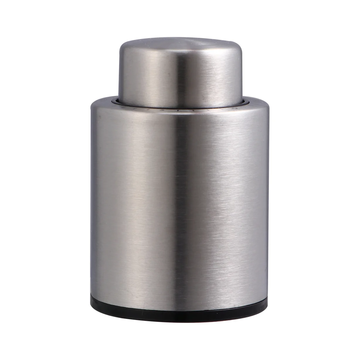 

Vacuum Wine Plug Press-Type Reusable Wine Stopper Black Silicone Bottle Sealer Leak-Proof Fresh Preservation Time Scale Home Bar