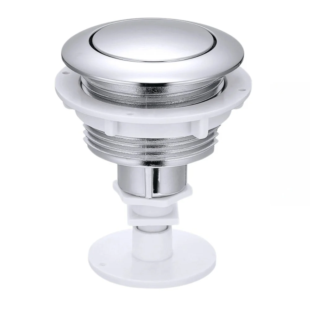 

1pc Toilet Tank Flush Button Single Flush Button With Bracket Replacement For Toilet Tank Bathroom Toilet Flush Button