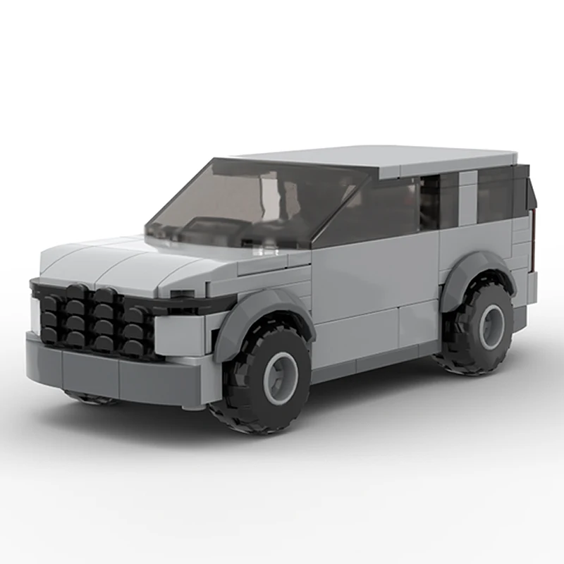 City Car Model MOC Building Bricks Mid-To-Large Sport Utility Vehicle Modular Technology Children Holiday Gift Assemble Toy Suit