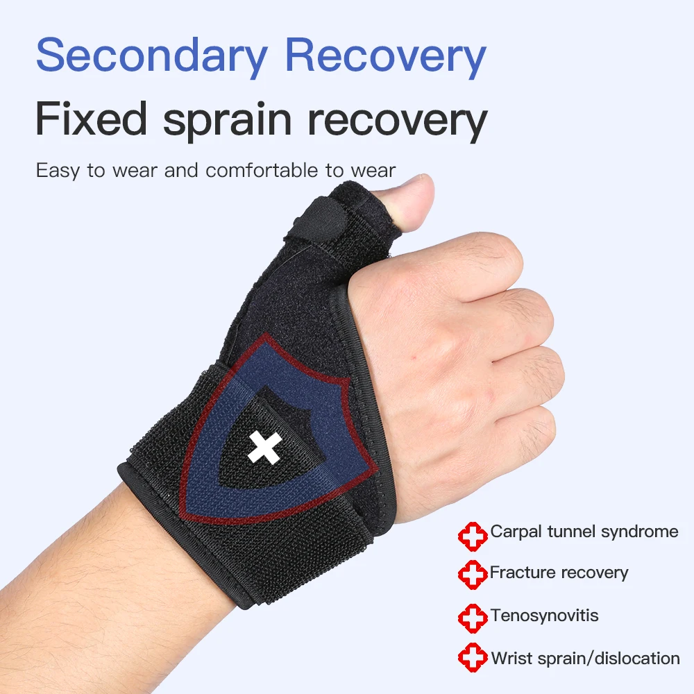 1Pc Finger Sprain Retainer Band Wrist Thumb Support Protector Tendon Arthritis Sheath Injury Recovery Wrist Thumb Brace Splint