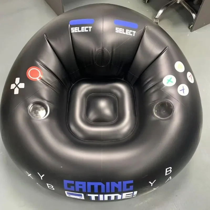 PVC e-sports inflatable sofa, back chair, bedroom flocked lazy sofa