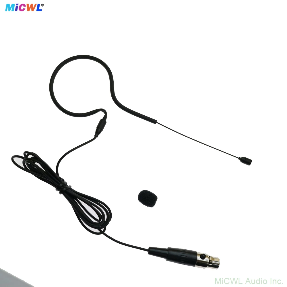 MiCWL CM20 이어셋 AKG Samson Gemini Wirelss BodyPack Mini 3Pin XLR 무지향성 캡슐용 블랙 헤드셋 마이크
