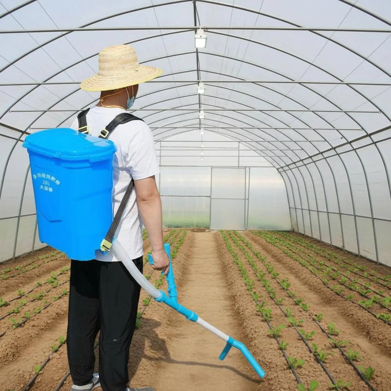 

Ручной ранцевый аппликатор для внесения удобрений, портативный ранцевый распределитель удобрений, инструмент для внесения удобрений на спине, регулируемый расход