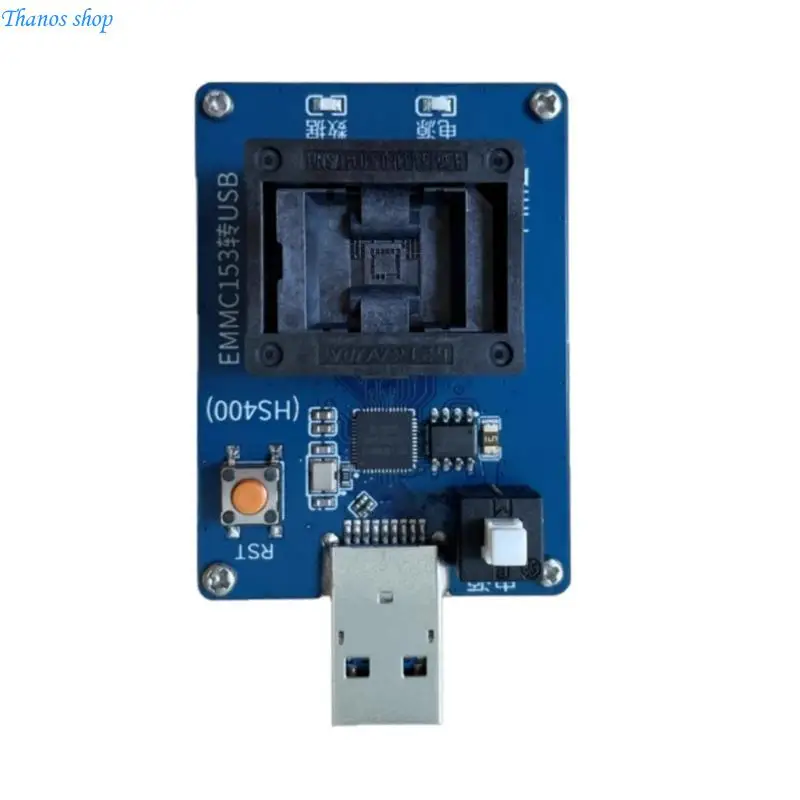 DIY Module USB Programming Socket EMMC153 Burning Socket Converted To USB Photo Upgrades for MCU & Embedded Systems X37A