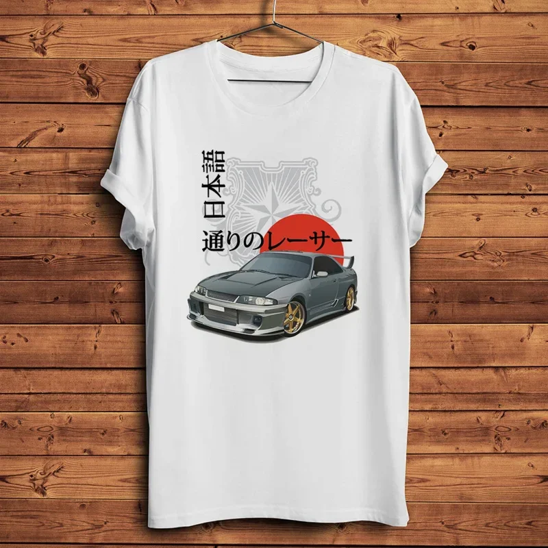 Men's Short Sleeve T-Shirt, Japan, Classic, Gtr-R, Skyline, JDM, Cool, White, Casual, Unisex Streetwear Tee, New, Summer