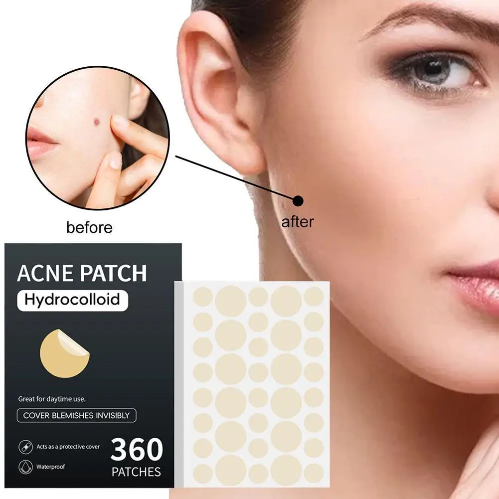 360Pcs Acne Pimple Patch Sticker Waterproof Acne Treatment Pimple Remover Tool Blemish Spot Facial Mask SkinCare Hidden Pimple