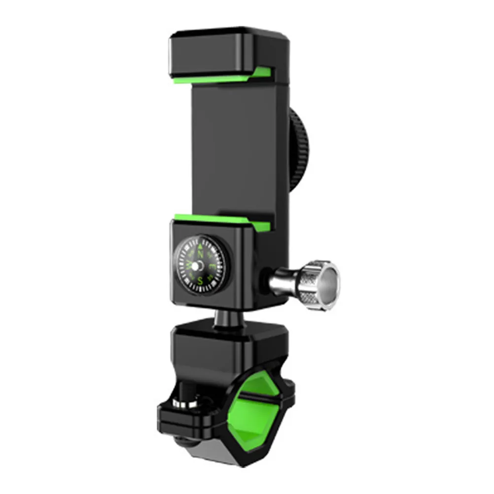 1Pcs Phone Holder Bike Cellphone Support Rotatable Compass Design Quick Lock Anti-Theft Screw Adjustable 4-6 Inch Mobile Phone