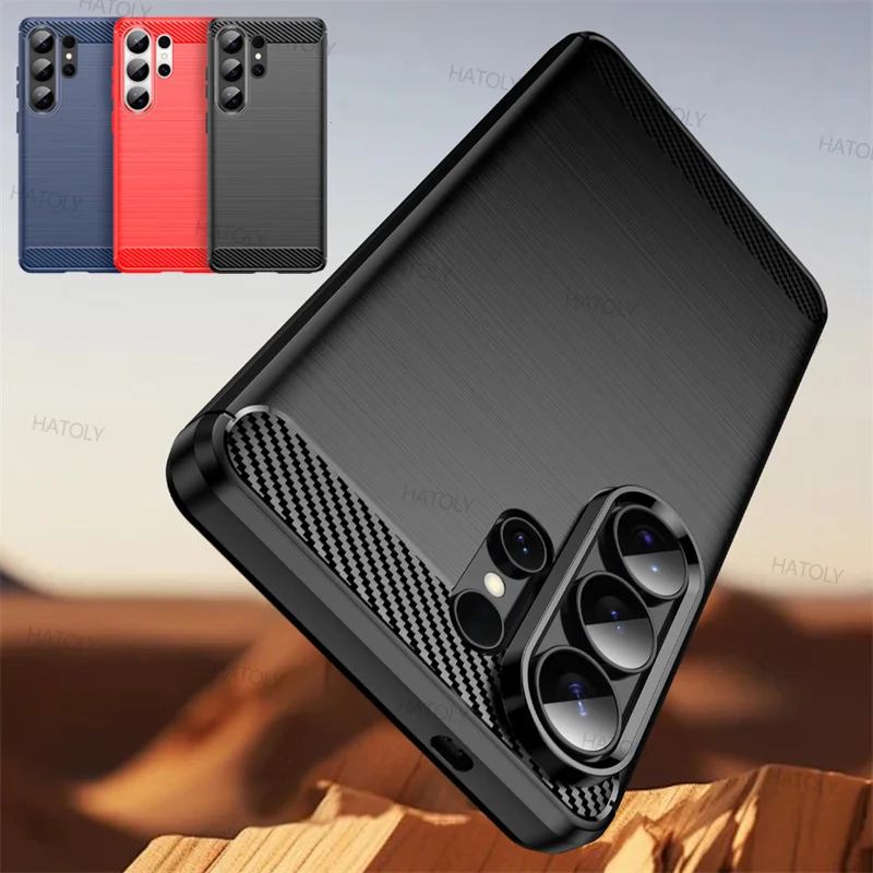 Für Samsung Galaxy S26 Ultra Hülle Samsung Galaxy S26 Plus S26 Ultra Cover Stoßfeste Silikon-TPU-Schutzhülle mit Gebürsteter Oberfläche