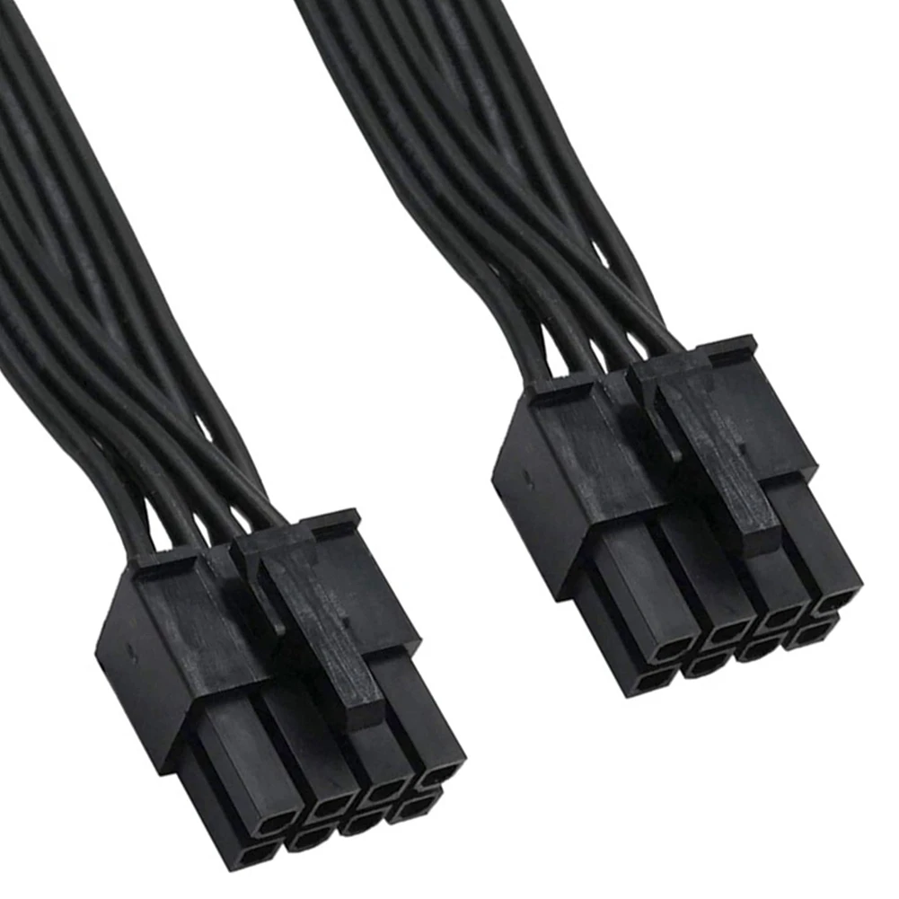 AEE7-ATX CPU 8 Pin Male To Dual Pcie 2 X 8 Pin (6+2) Male Power Cable For Corsair Modular Power Supply (60 Cm + 20 Cm)