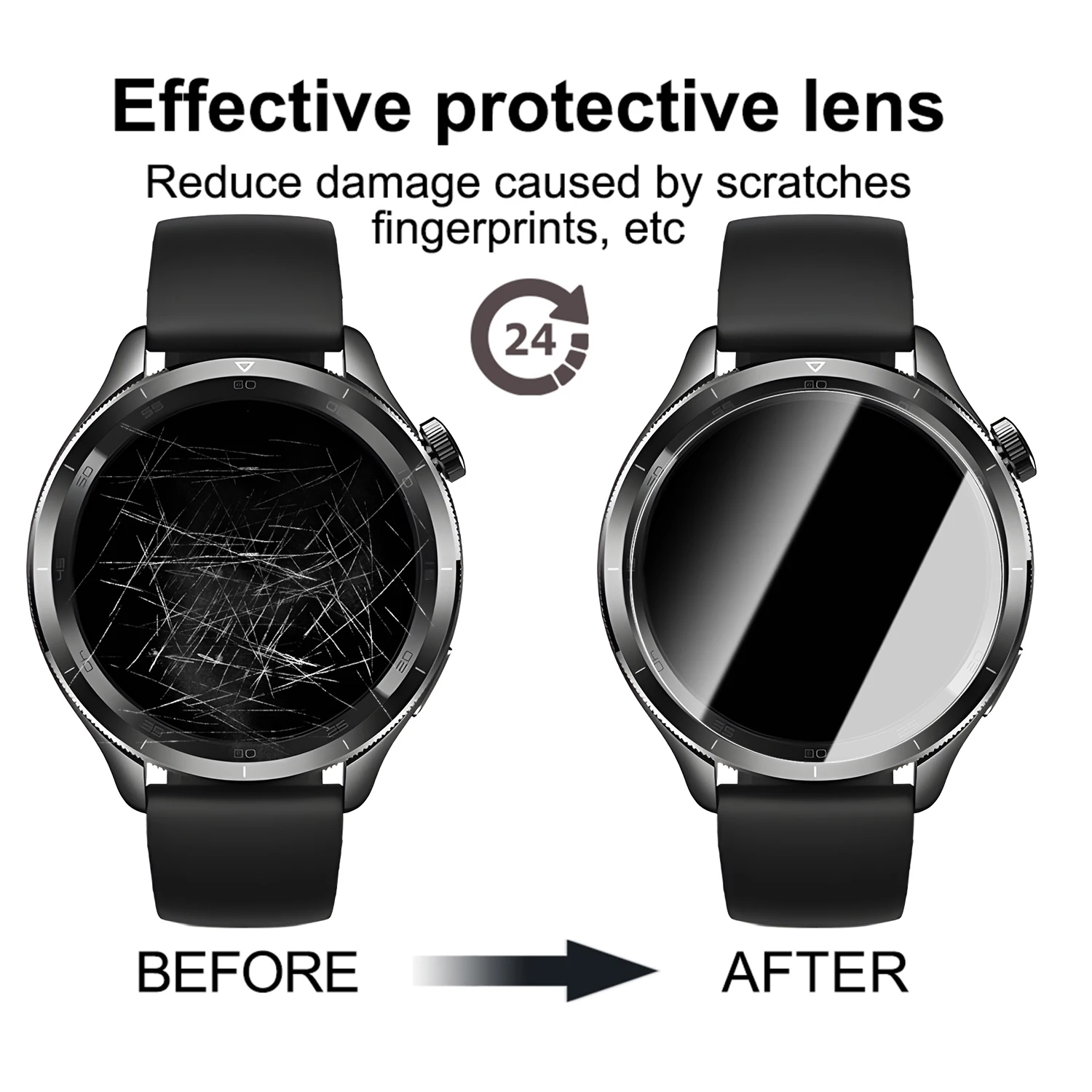 1/5Pcsป้องกันฟิล์มสําหรับXiaomiนาฬิกาS4 41 มม.Smartwatchเต็มรูปแบบกระจกนิรภัยป้องกันหน้าจอสําหรับMiนาฬิกาS4 41 มม.