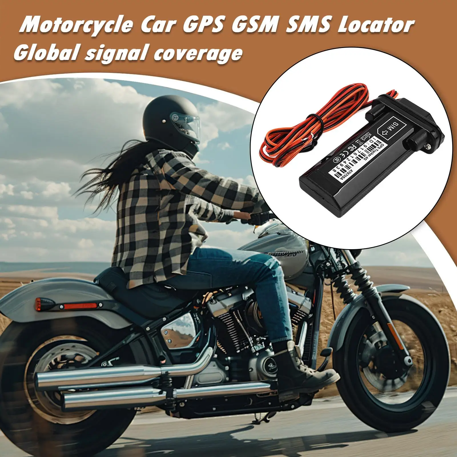 Car Tracker Waterproof Car Tracking Device Real-Time Vehicle Locator For Trailer Security Motorcycle Truck Taxi