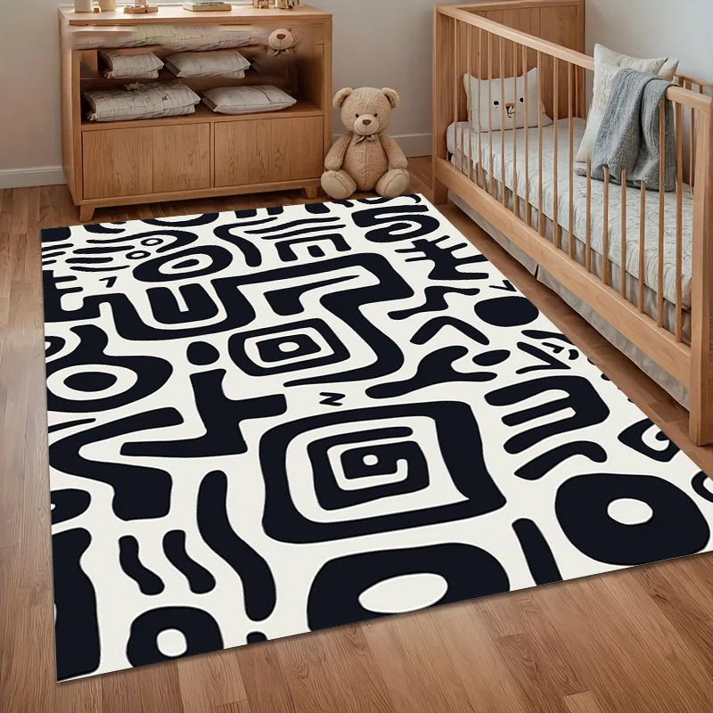 Rugs Simple Colors Carpet Abstract Pattern Entrance Rug Home Decor Carpets for Living Room Washroom Floor Mat Gift Bedroom Decor
