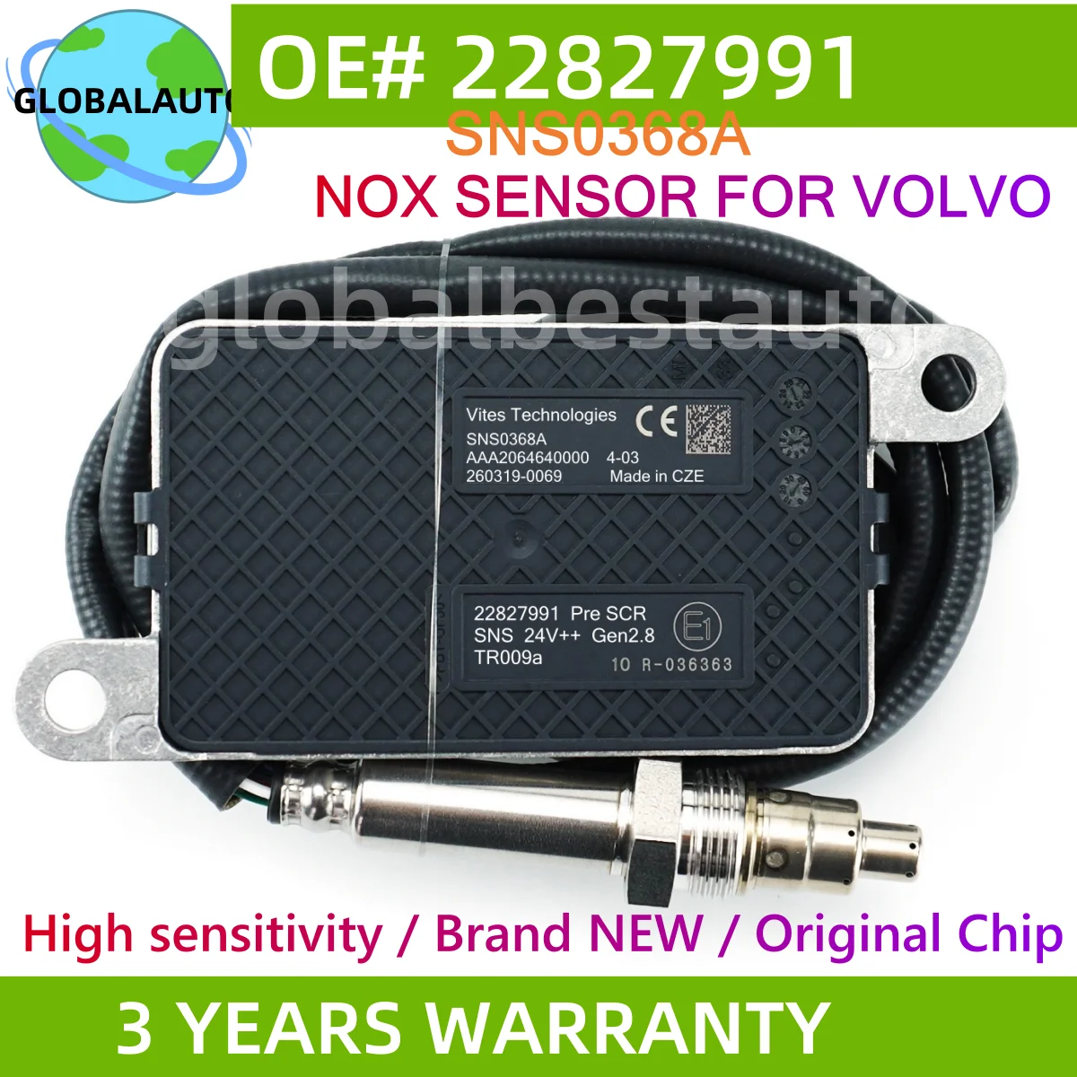 

22827991 5WK97368 SNS0368A Original New Nitrogen Oxygen Sensor Nox Sensor For VOLVO FH FM FL Renault Truck