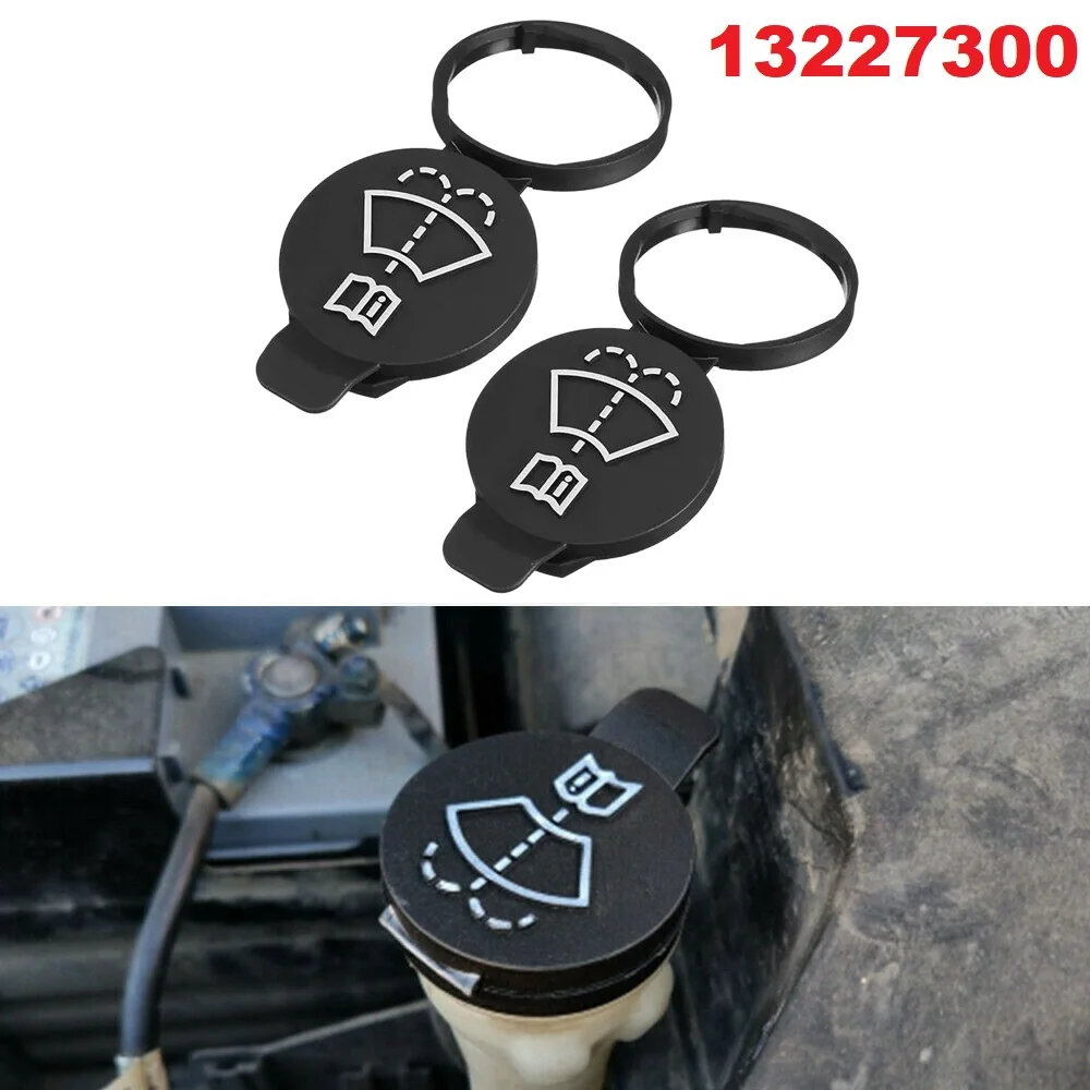 2 Pcs Windshield Wiper Fluid Reservoir Tank Bottle Caps for Chevrolet Buick and GMC Replacement 13227300 12767700