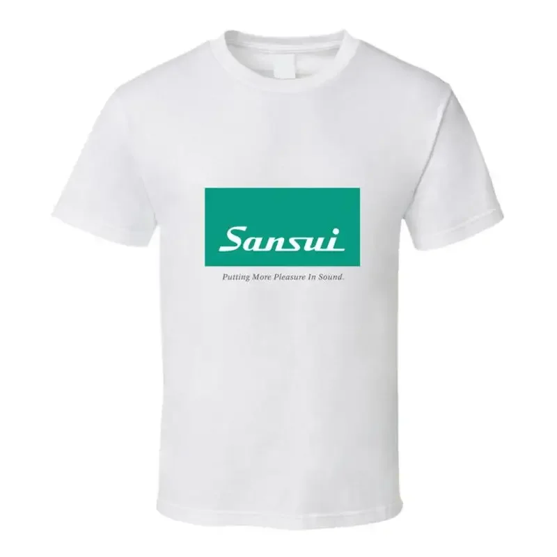 Sansui, T-shirt, Audio, Stereo, Retro, Logo, Receiver, Stereo, Hi-fi, JapanesE