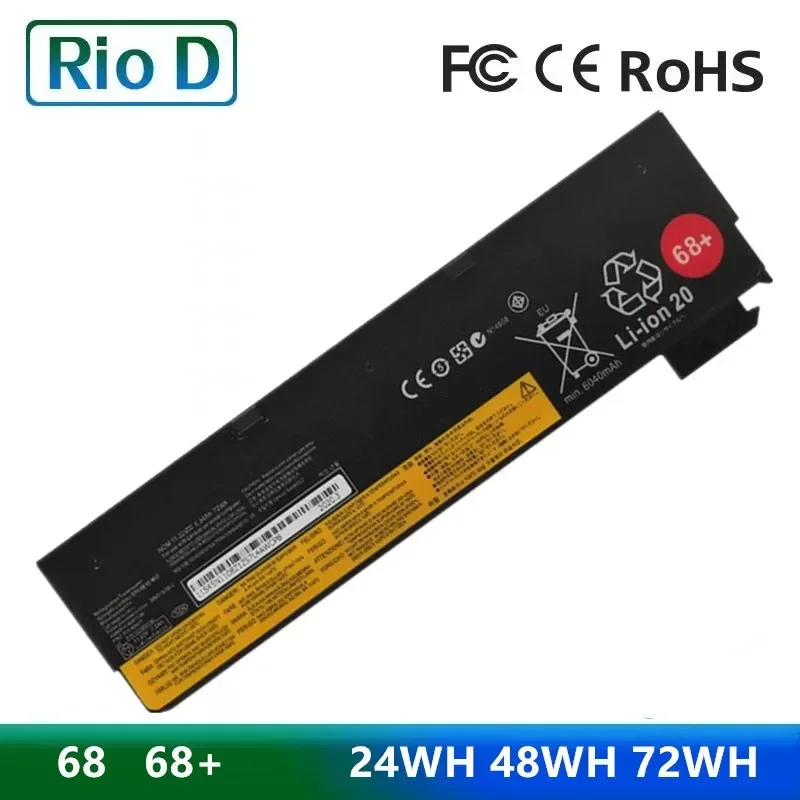 68+ 68 Laptop Battery for Lenovo Thinkpad X270 X260 X240 X240S X250 T450 T470P T440S K2450 W550S 45N1136 45N1738