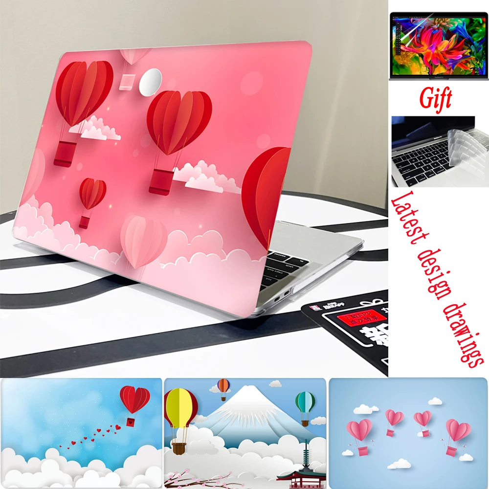 

Love balloon Laptop Case For Macbook Air 13 15.3 2023 M1 M2 Pro 13 14 16 inchA2941A2681A2179A2337A2338A2289 Touch bar/ID cover