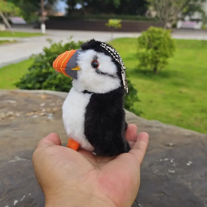 Cute puffin pendant doll plush small puffin toys arctic puffin doll for male girlfriend mini gift H11cm