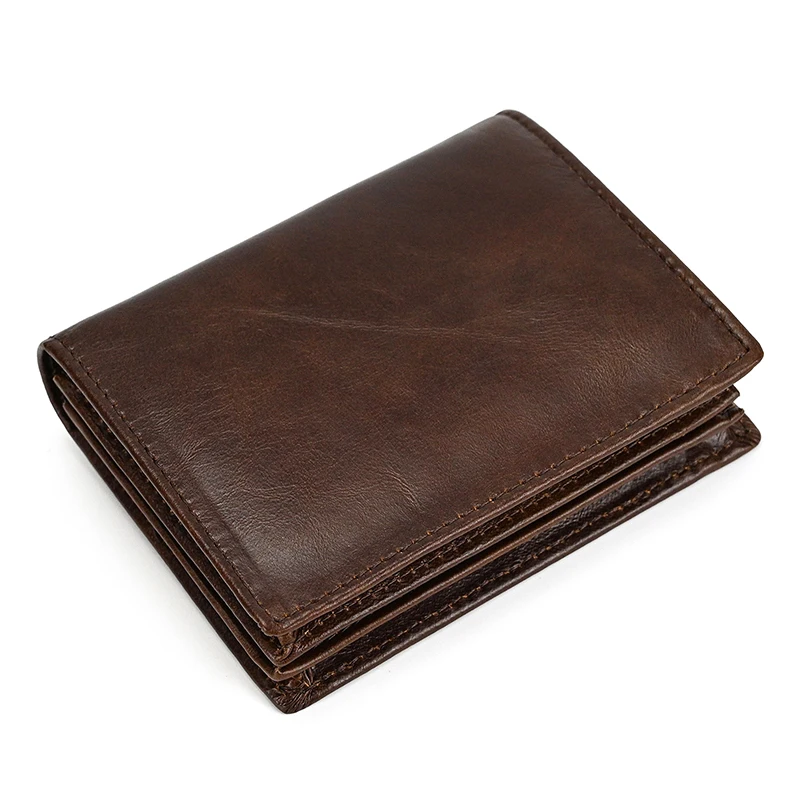 Soft Cowskin Leather Wallet Genuine Leather Short Purse For Men Male Befold Card Holder Cash Purse Coin Purses Business Wallets