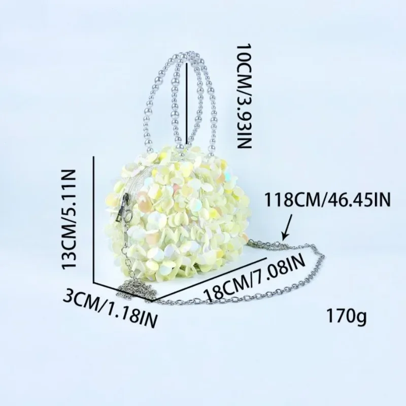 Милая сумка с блестками, женский летний кошелек с блестящими блестками, маленькие мини-сумки с искусственным жемчугом и цветами для девушек, вечерняя сумка для невесты