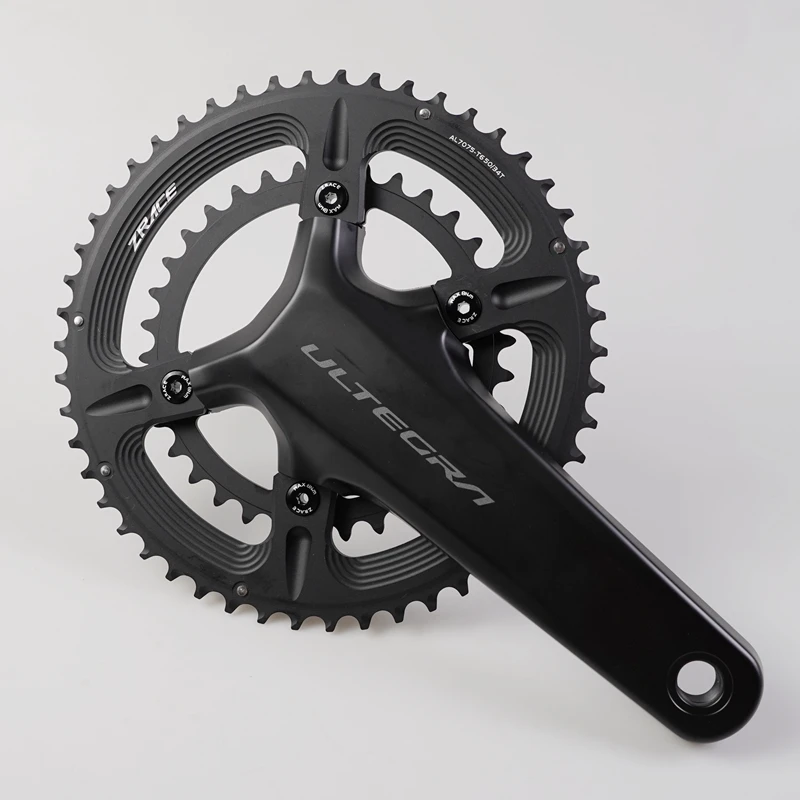 ZRACE 105 FC-R7000 / ULTEGRA FC-R8000 / DURA-ACE FC-R9100 Asymmetric Road Chainring, 50-34T 52-36T 53-39T, 110BCD BCD110 4-Bolts