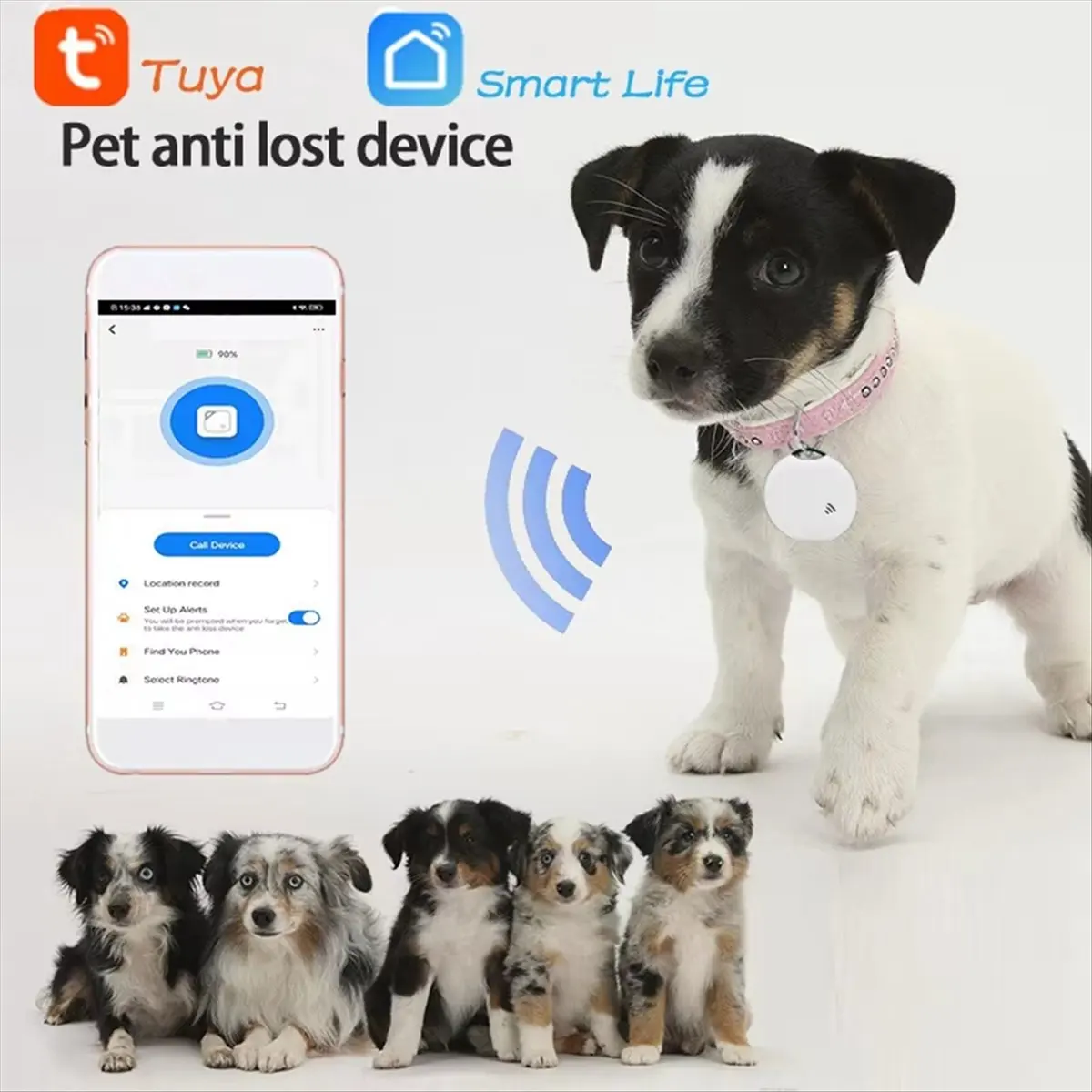 ABUQ NEW Bluetooth Smart Tracker Device Two-Way Search Android IOS Key Tracker Item Locator Work with Smart Llfe 1PCS