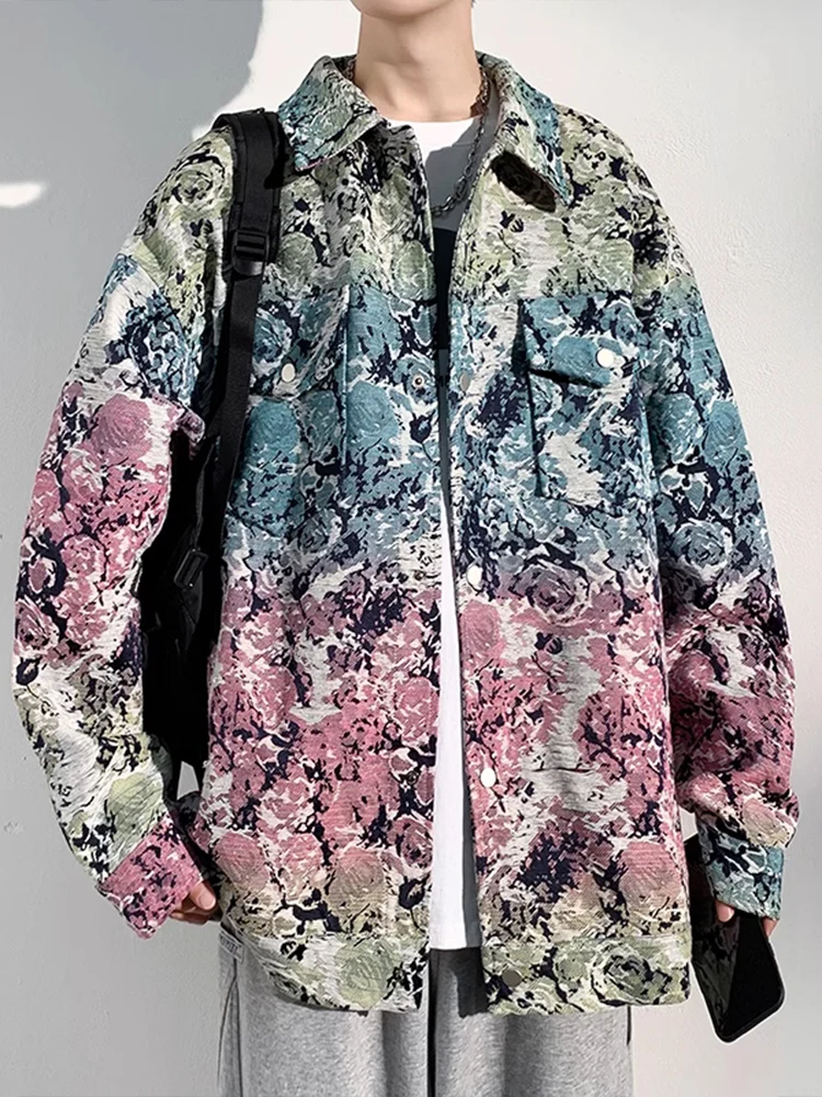 

Heavy Embroidery Jaet for Men Spring Autumn Sle Oversize Trendy Brand Casual Jaet for High School And Junior Students