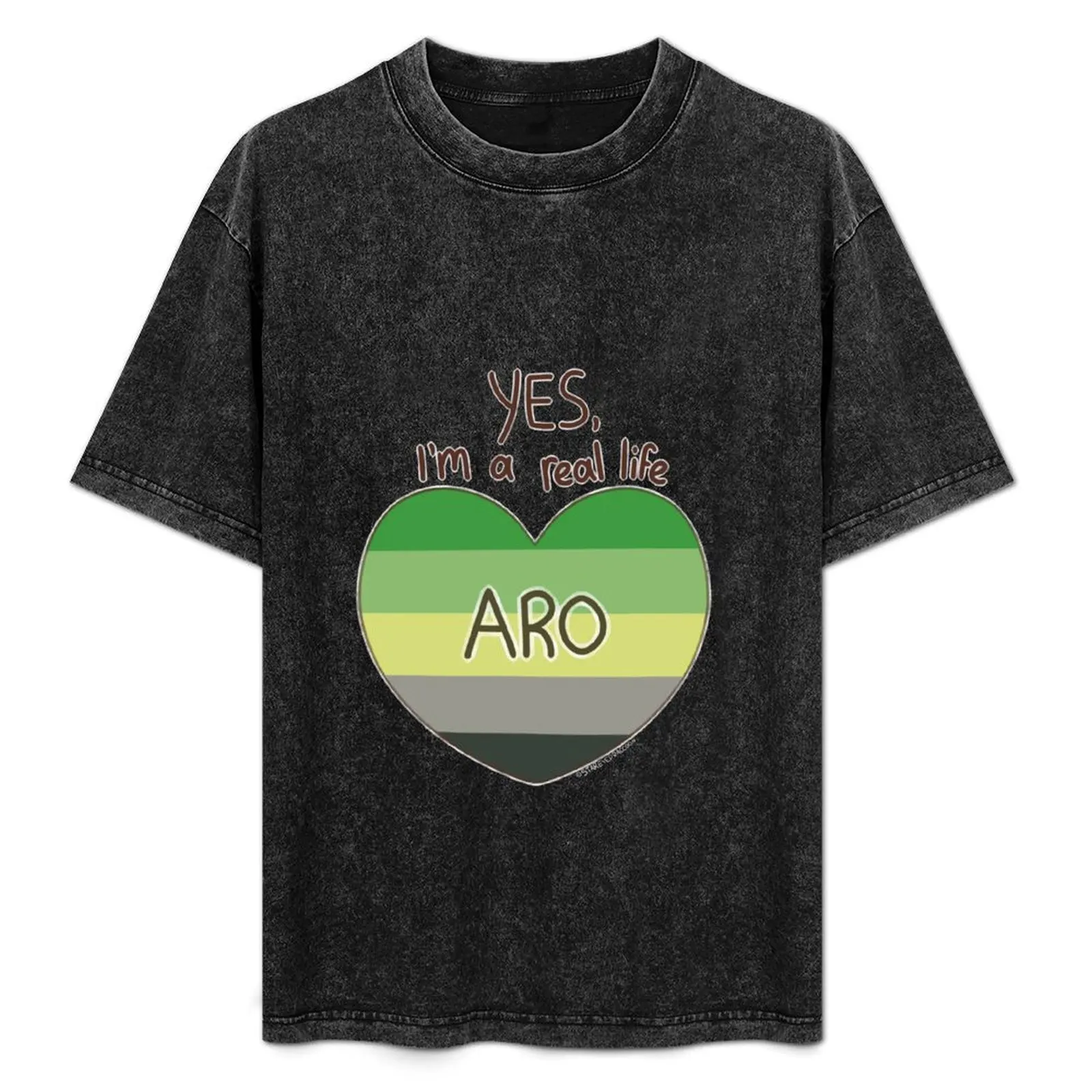 

YES I'm a real life ARO T-Shirt High Elasticity Sports Tee Shirt