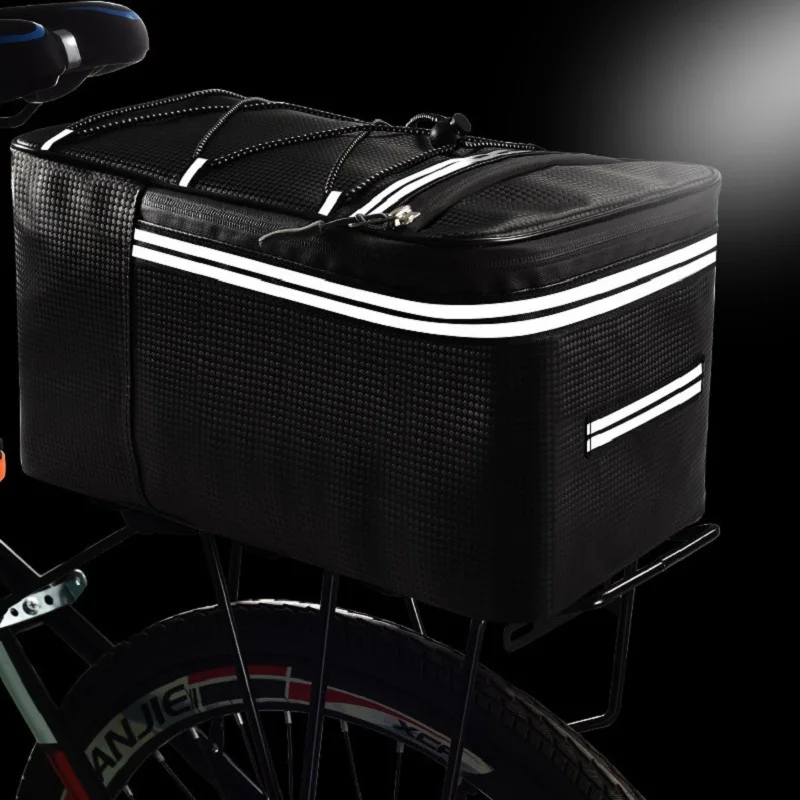 15L Bike Bag Bicycle Cyling Riding Bikepacking Saddle Pannier Carrier Tail Rear Luggage Rack Bag Back Seat Accessories