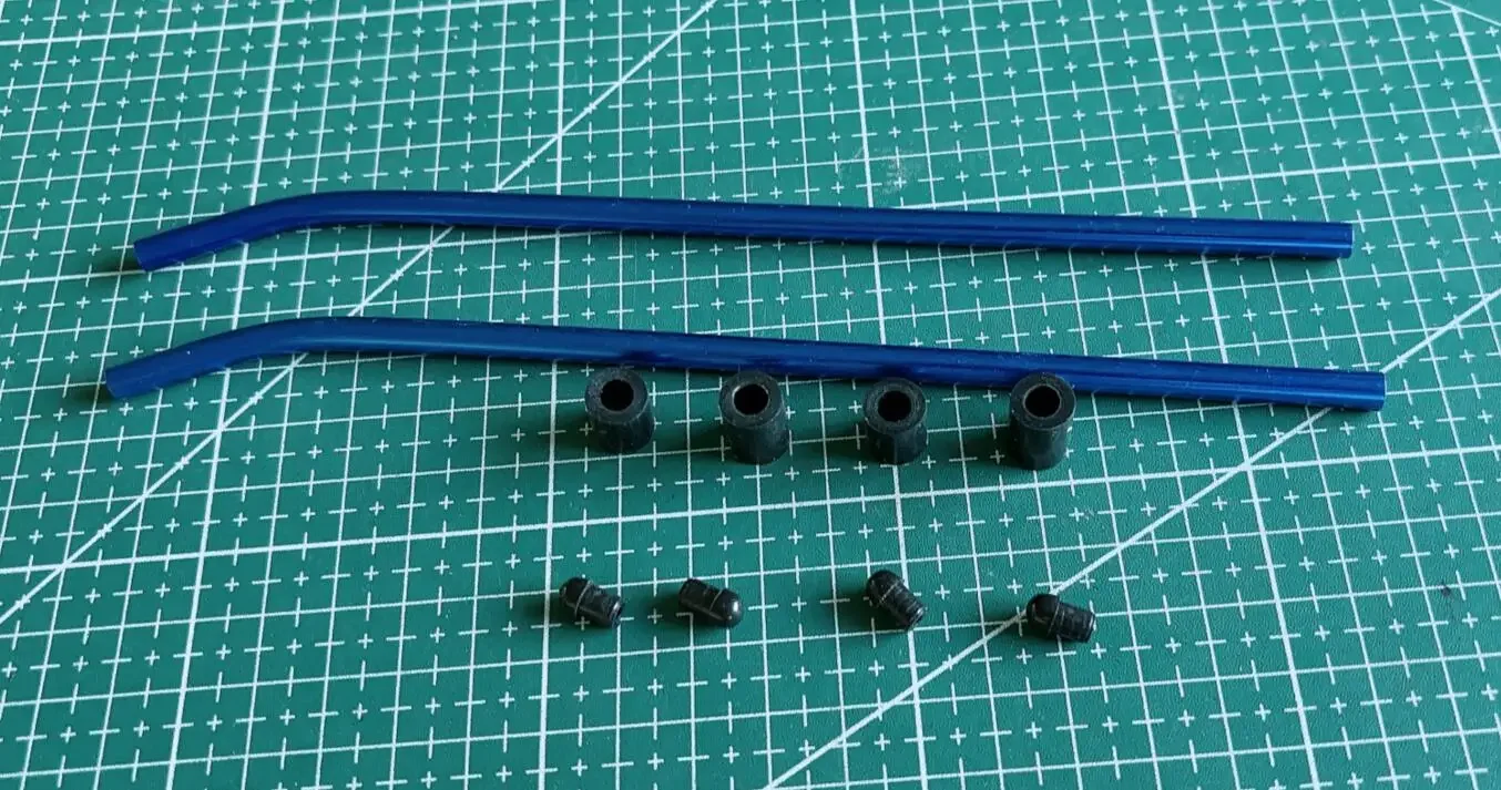 450 Tripod Aluminum Skid Pipe Blue TL45108QN for T-REX ALIGN Tarot KDS ALZ Turnigy 450 V2 SE PRO 450V3 RC Helicopter HELI