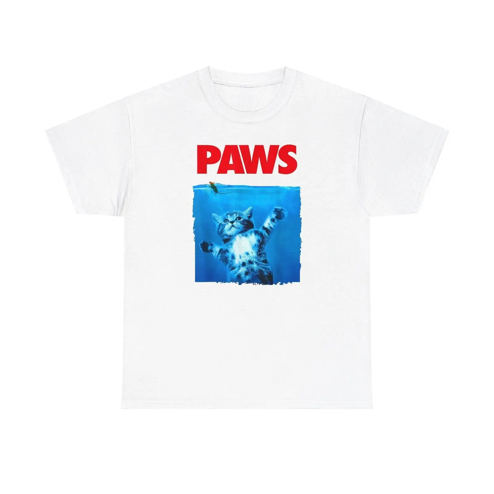 

Paws, Jaws Movie Poster Unisex Heavy Cotton T-Shirt