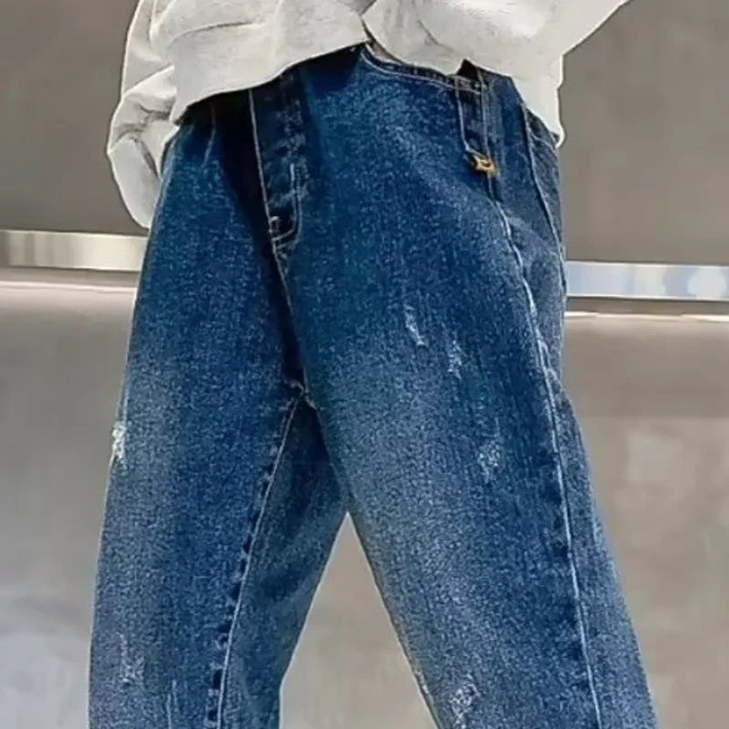 Pantaloni per bambini per ragazzo Pantaloni per bambini Nuovi jeans Abbigliamento casual Bambini Ragazzi Abbigliamento per ragazzo Infantile 10 12 anni Autunno nuovi jeans