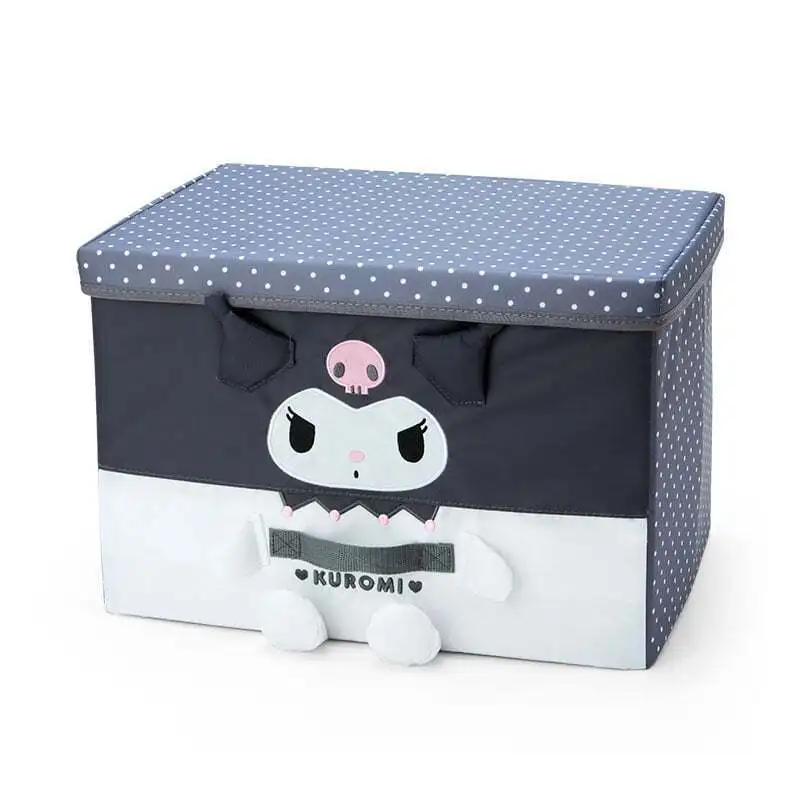 Cute Cartoon Hellokitty Melody Kuromi Cinnamoroll Large Storage Box Fabric Organizing Box Foldable High-Capacity