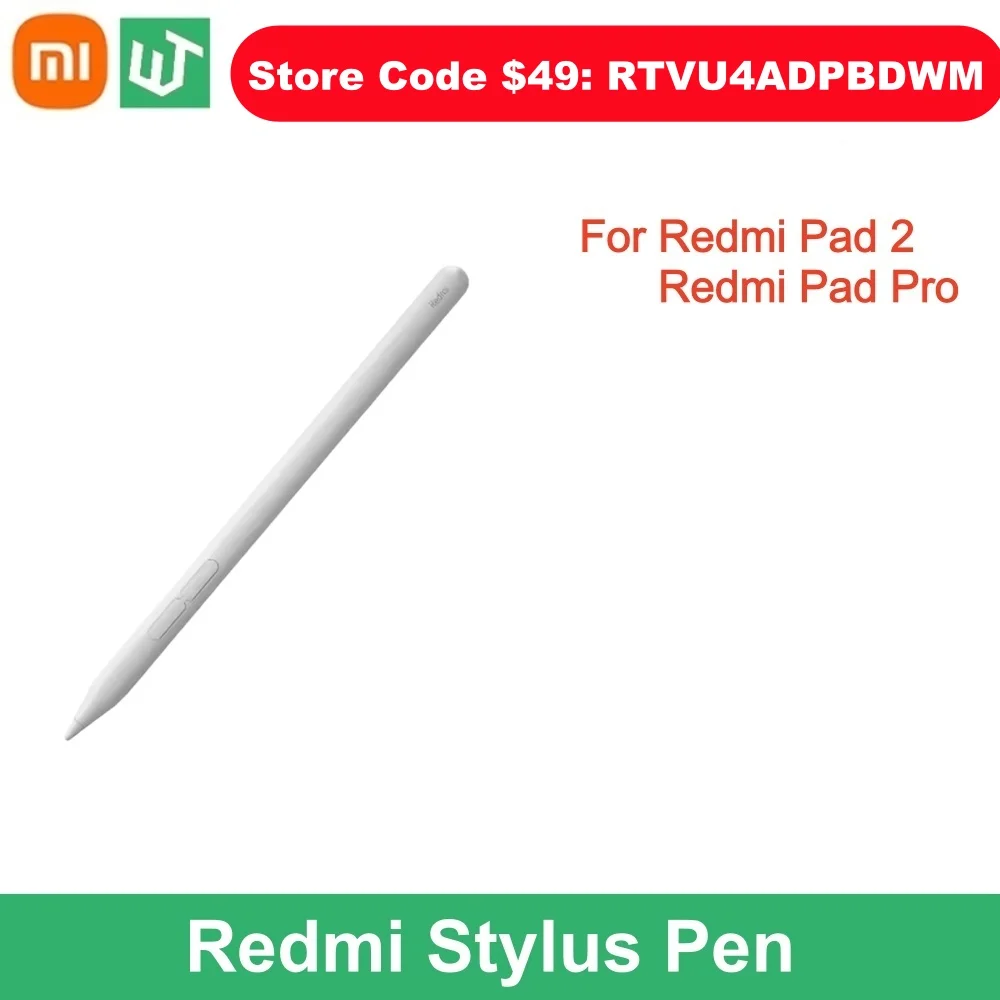 

Original Xiaomi Redmi Stylus Pen For Redmi Pad Pro Redmi Pad 2 Tablet 4096 level 240Hz Draw Writing Tablet Xiaomi Smart Pen