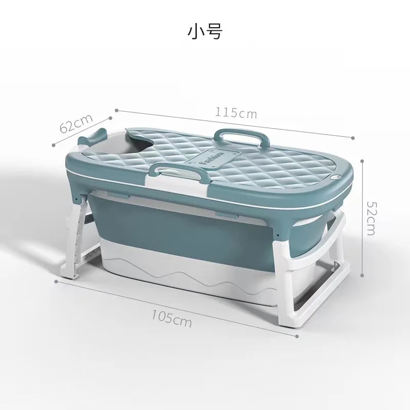 Foldable household plastic bath bucket Extended bath bucket Baby swimming adult bath bucket