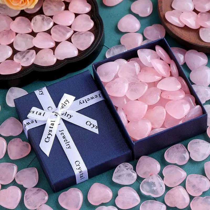 Cristais de coração 30x cristais de pedra de palma natural pedra de coração cristais naturais pedra em forma de coração pedras para mulheres pedras preciosas para