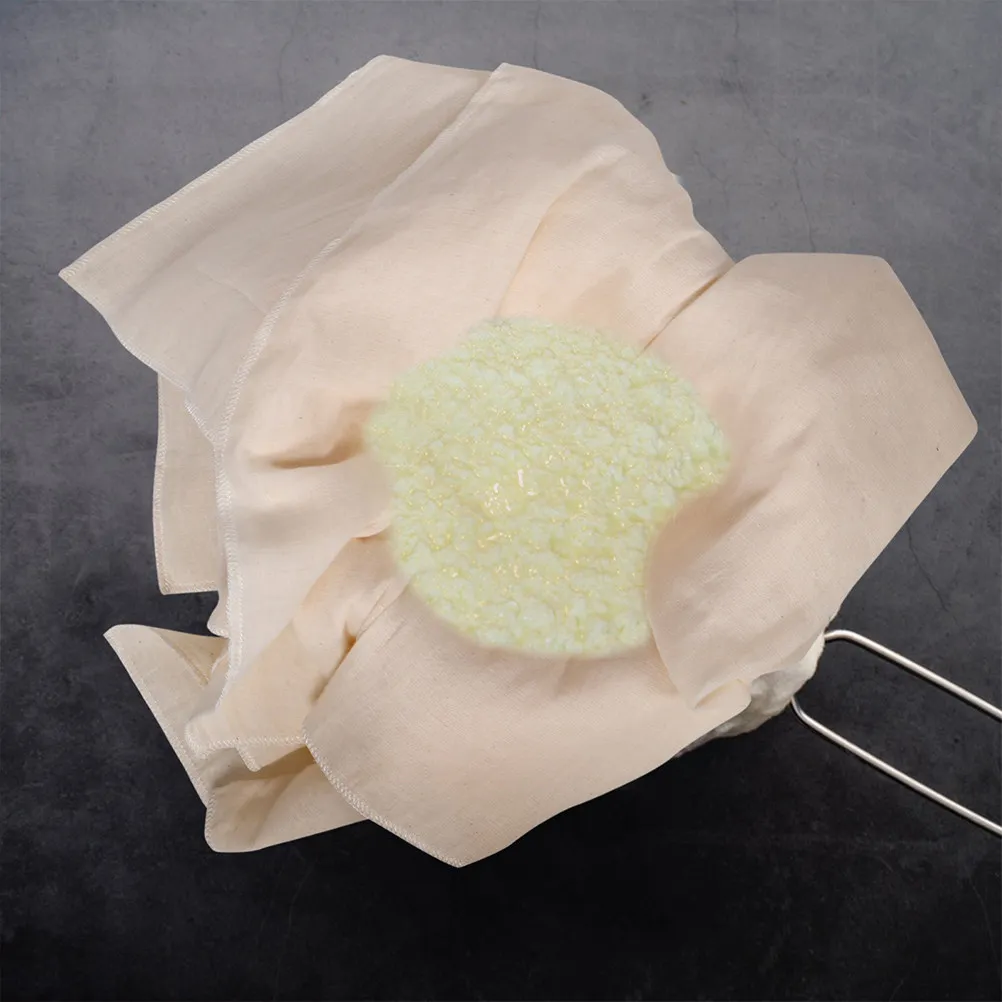 50x50cm Dense Weave Cotton Cheesecloth Filter Cloth for Nut Milk Soy Milk Tofu Cheese Yogurt Straining Portable Fine Filtration