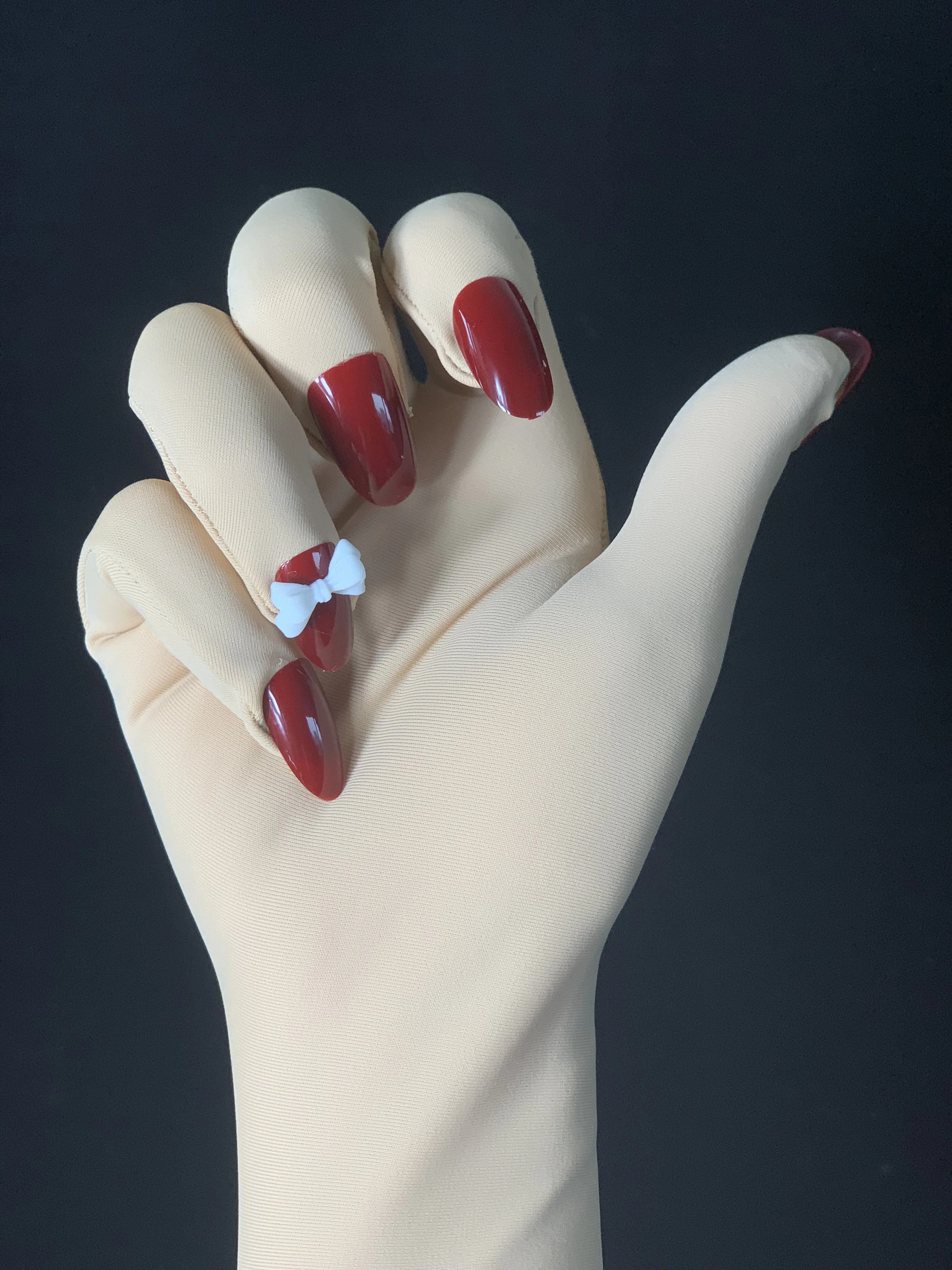 Cosplay Luxury Crossdressing Male To Female Customized Nails Service For Skin Kigurumi Zentai Gloves With Fake Nail Art