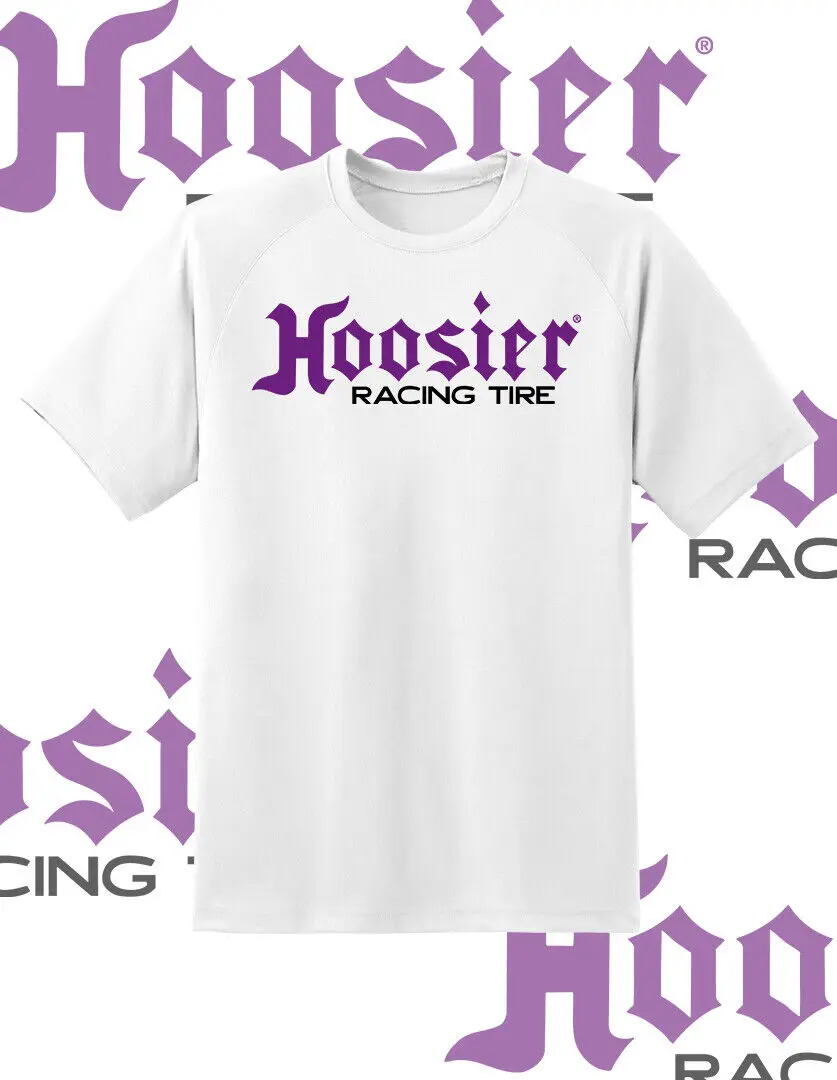 Biker Men Cotton T-shirt Motorbike Hoosier Racing Tires Streetwear Classic Big Size Tee Oldschool Choppers Motorcycle Top S-4XL