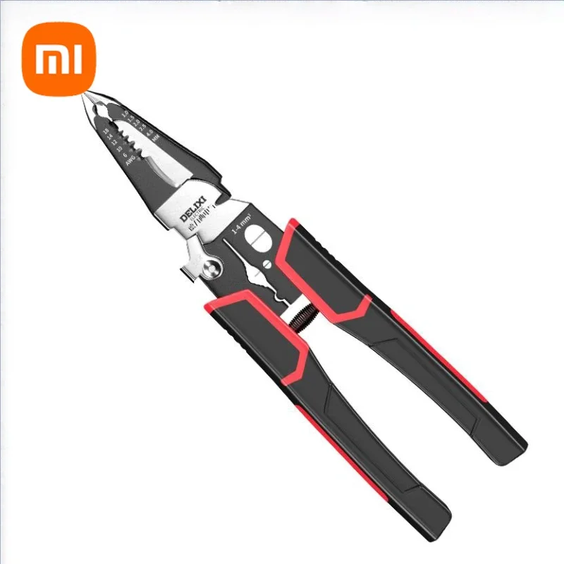 New Xiaomi DELIXI 9 IN 1 Multi-Function Wire Stripper Needle Nose Pliers Electrician Stripper Pliers Electrician Repair Tools