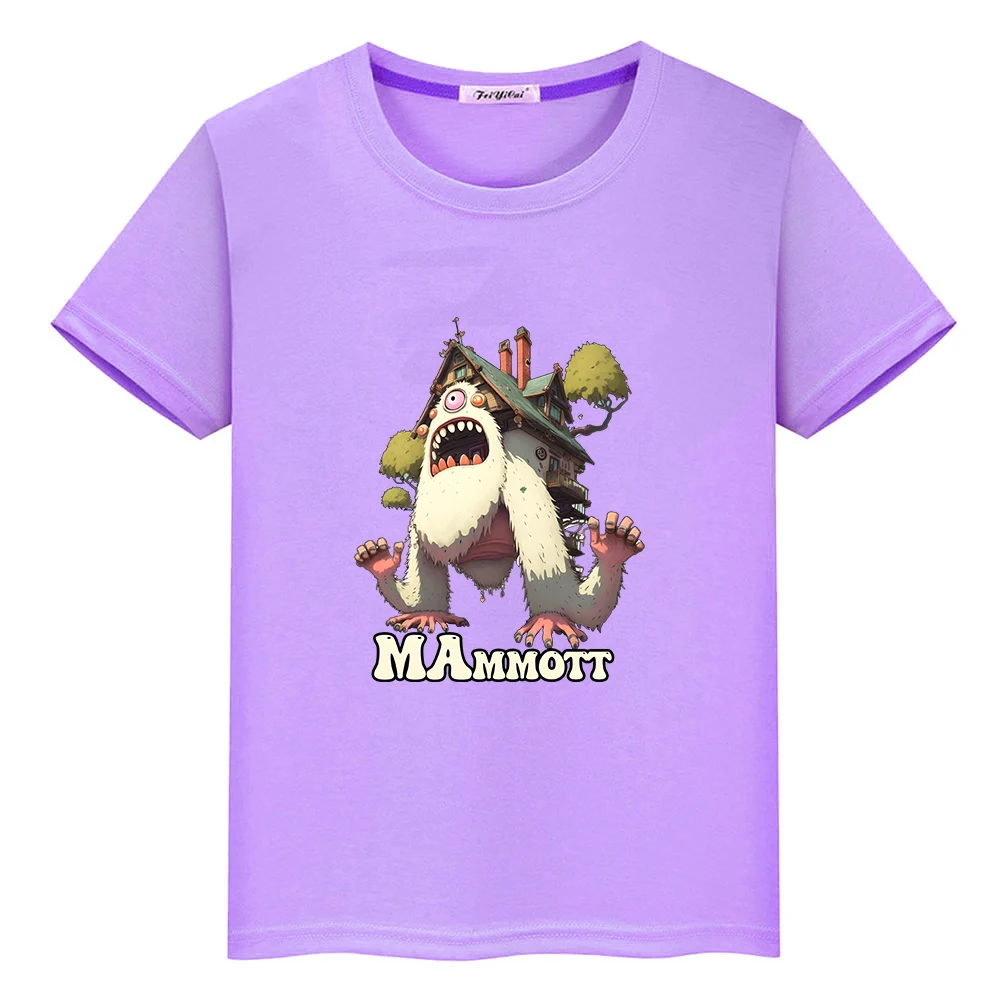 

My Singing Monsters Game Cartoon T-shirt Short Sleeve Summer O-neck Tee-shirt Boys and Girls Children Cute Tshirts Comfortable