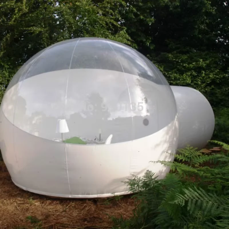 Outdoor Air Bubble House Cabin Camping Transparent Igloo Dome Clear Bubble Aufblasbares Zelt