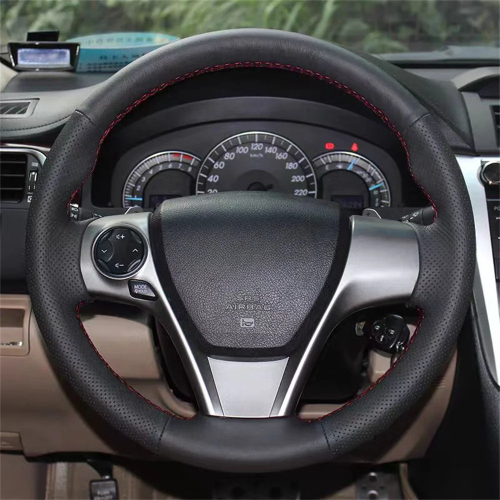 

Оплетка рулевого колеса из натуральной кожи для Toyota Janus 12-15 лет