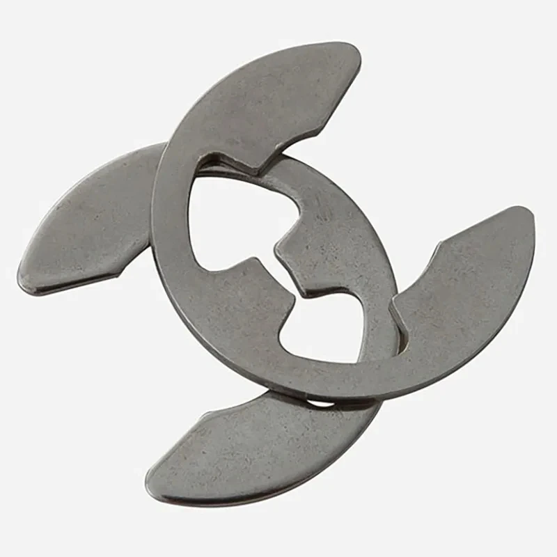 50pcs 1.2mm 2mm 3mm 4mm  Stainless Steel E Type Clip Circlip Retaining Ring for Shaft Fastener Washers Hardware