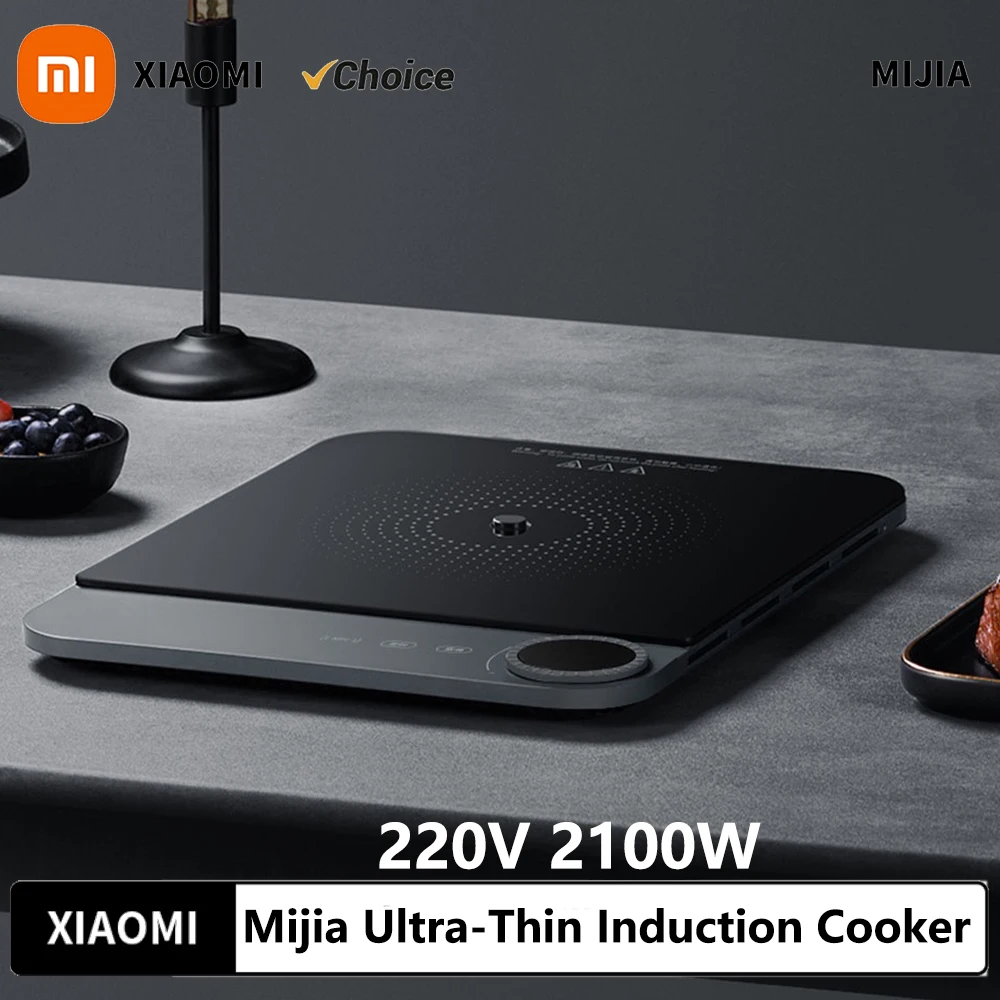 

Ультратонкая индукционная плита XIAOMI Mijia, 2100 Вт, индукционная плита для умного дома, ультратонкая индукционная плита 23 мм, подключение к приложения Mijia