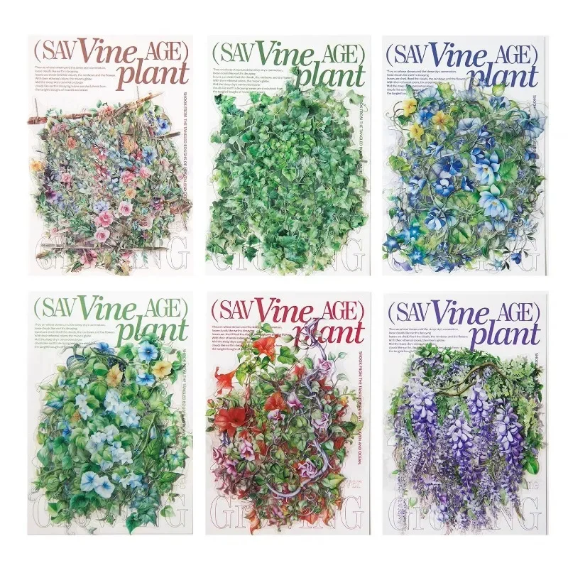 20Pcs Stickers Wild Growth Vine decoration material Stationery package Summer Supplies Climbing Story Scrapbook cut 173*100mm