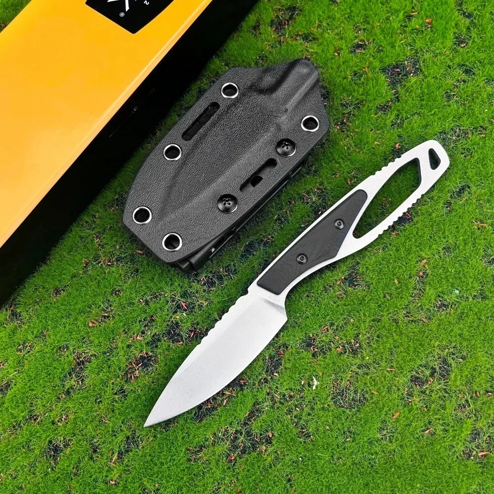 

635 Portable EDC Pocket Knife 440C Steel Blade G10 Handle Outdoor Camping Survival Tactics Hunting Knife Adventure Tool