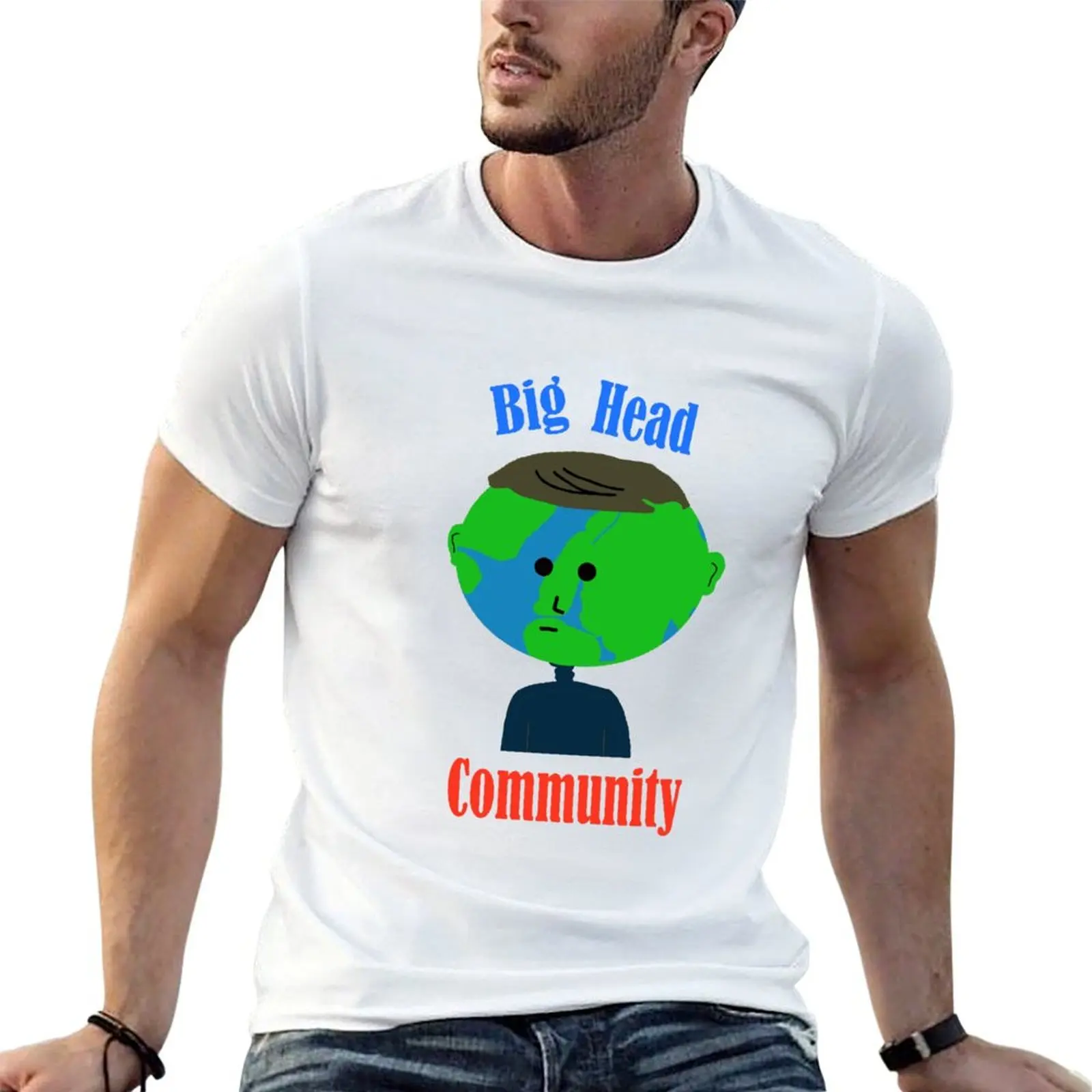 

t community head slim man T-Shirt for Big t shirts fit shirt personalised