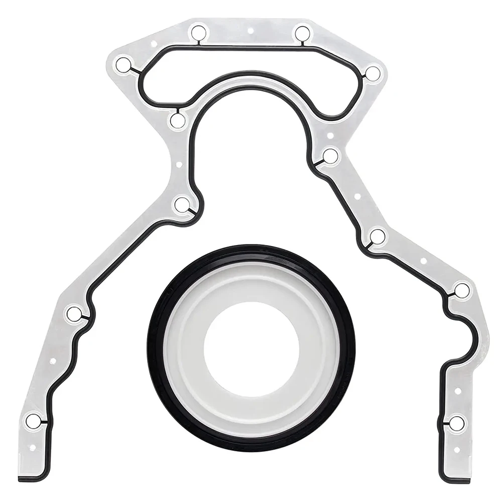 Rear Main Seal & Block Cover Gasket Set For Chevrolet Express Cadillac Escalade